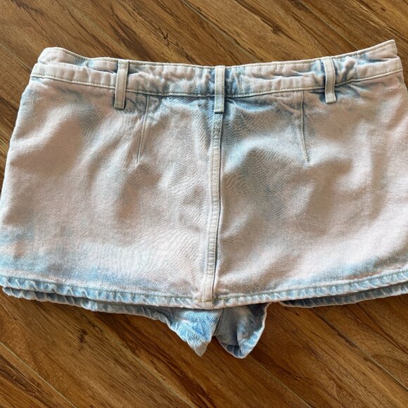 Free People We The Free Gallivanting Peekaboo Skort Low Rise Pastel Pink 32 - Picture 3 of 5